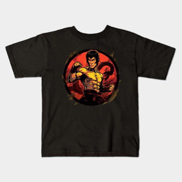 Lee Legend Jeet Kune Do Movie Bruce Be Water Kids T-Shirt by Garmentcrooks